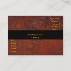 Cartão de visita Rusted