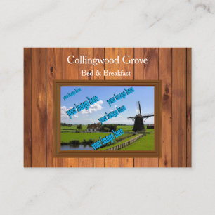 Cartão De Visita Rustic Bed and Breakfast 🌿 Vintage Country In