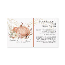 Rústica Madeira Floral Pumpkin Spice Book Pedido