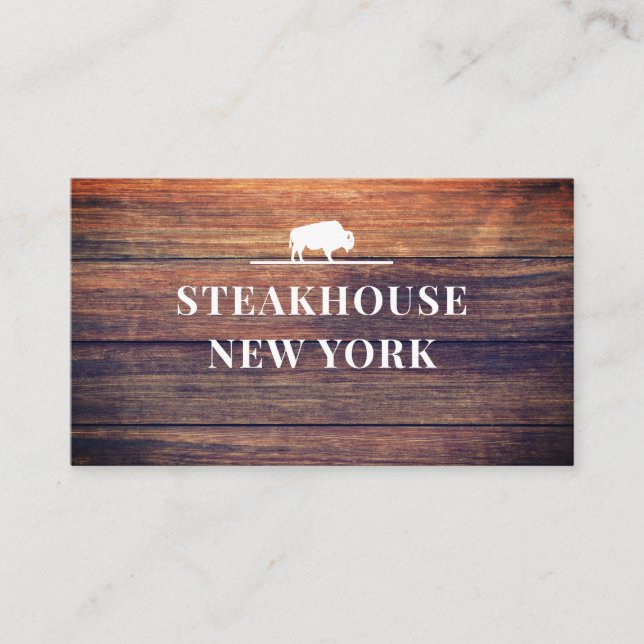 Cartão De Visita Rustikal/Holz Professionelle (Frente)