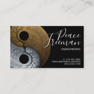 Cartão De Visita Sacred Balance Símbolo Yin Yang