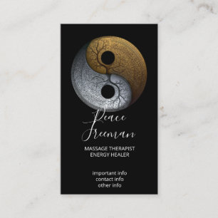 Cartão De Visita Sacred Balance Símbolo Yin Yang
