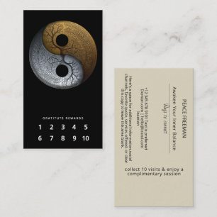 Cartão De Visita Sacred Balance Símbolo Yin Yang