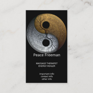 Cartão De Visita Sacred Balance Símbolo Yin Yang