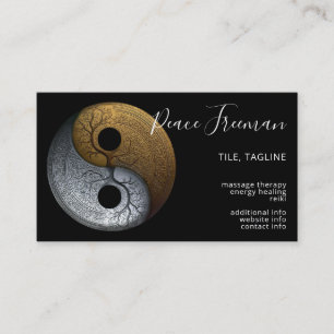 Cartão De Visita Sacred Balance Símbolo Yin Yang