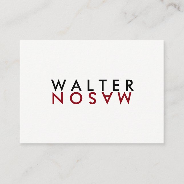 Cartão De Visita Sacudir Carta (Frente)