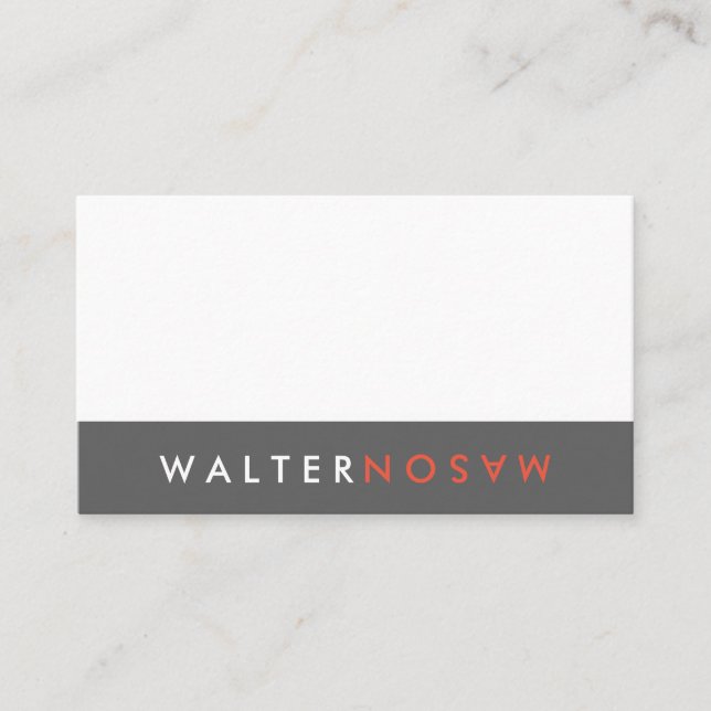 Cartão De Visita Sacudir Carta (Frente)