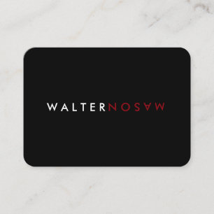 Cartão De Visita Sacudir da letra