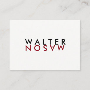 Cartão De Visita Sacudir da letra