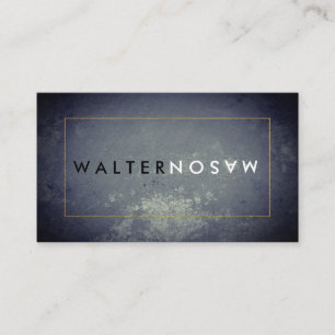 Cartão De Visita Sacudir de Letra Russo com Limite