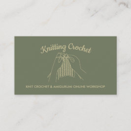 Cartão De Visita Sage Dourado Hobby Feita à Mão Amigurumi Crochet K