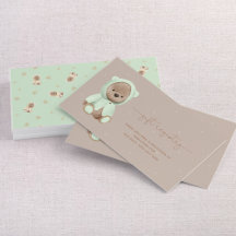 Sage Green Teddy Bear Chá de fraldas Gift Registro