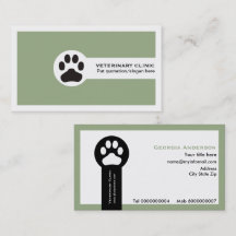 Sage Green Vet/Veterinary Clinical minimalista