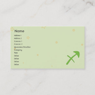 Cartão De Visita Sagittaurus - negócio