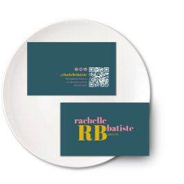 Cartão De Visita Saia do Estilo | Código QR das Mídias Sociais Retr