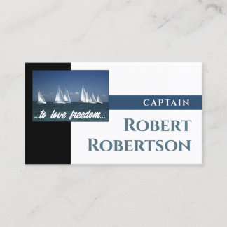 Cartão De Visita Sail Boat Captain Ship Nautical Card