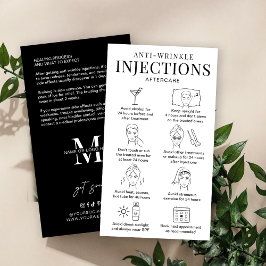 Cartão De Visita Sal Mínimo do Preenchimento Anti-Rugas Guia de Pós