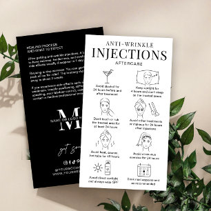 Cartão De Visita Sal Mínimo do Preenchimento Anti-Rugas Guia de Pós