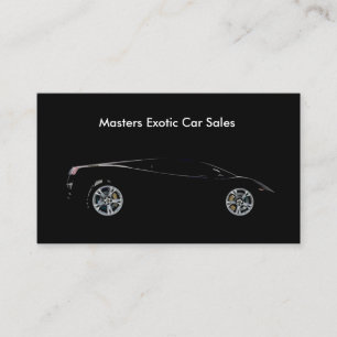 Cartão De Visita Sala de Exposição de Vendas de Carros Exóticos