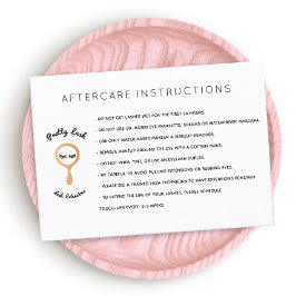 Cartão De Visita Salão AfterCare for Lash Extensions