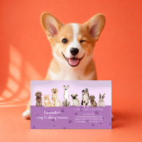 Salão de Banho de Aquarela Lilás Luxo para Cães