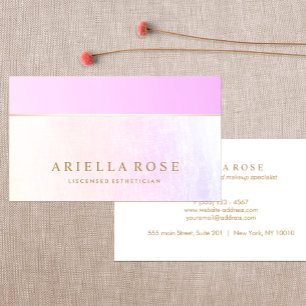 Cartão De Visita Salão de Bela Maravilha Rosa Elegante