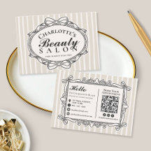Salão de Beleza com Moldura de Arco Vintage Creme
