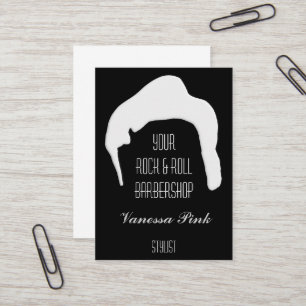 Cartão De Visita Salão de beleza do barbeiro da cosmetologia do