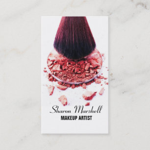 Cartão De Visita Salão de beleza do Cosmetologist do maquilhador d