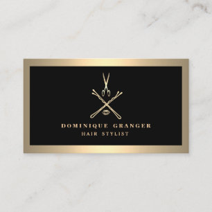 Cartão De Visita Salão de beleza moderno do maquilhador & do
