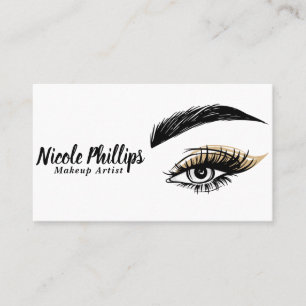 Cartão De Visita Salão de Beleza Pretty Eyes Maquiagem Cílios Pesta