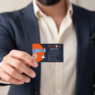 Cartão De Visita Salão de Cabeleireiros Modern Beauty Services