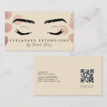 Salão de Extensões de Cílios Beleza Marfim Rosa
