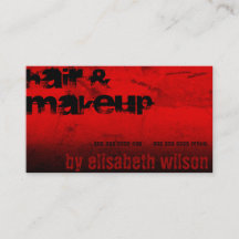 Salão de Maquiagem de Cabelo Vermelho Na moda