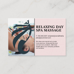 Cartão De Visita Salão de Massagem Spa   Hotel Resort