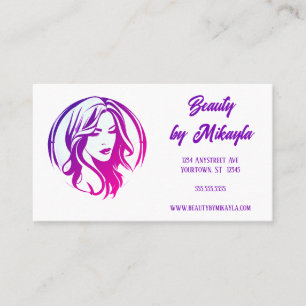 Cartão De Visita Salão de Stylist de Cabeça e Cabelo