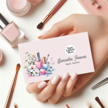 Salão de Unhas Rosa e Blush