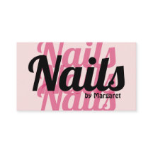 Salão de Unhas Tipografia Negrito Rosa Corado