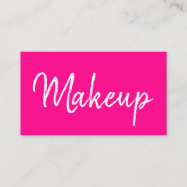 Cartão De Visita Salão simples, escrito à mão, do artista de maquia