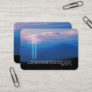 Cartão De Visita Salm 121; 1-2 - Cristão