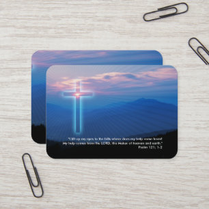 Cartão De Visita Salmo 121; 1-2 - Cristão