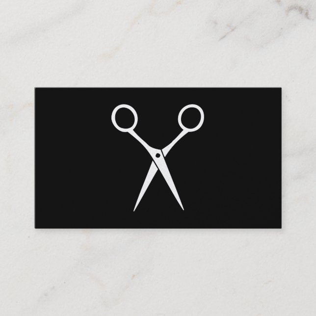 Cartão De Visita Salon Shears | DOURADO (Frente)