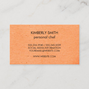 Cartão De Visita Salpicado minimalista natural