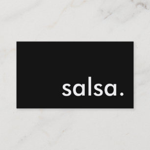 Cartão De Visita salsa.