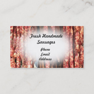 Cartão De Visita Salsichas Handmade frescas