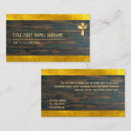 Cartão De Visita Santa Cruz Cristã Faith Deacon Pastor Clergy