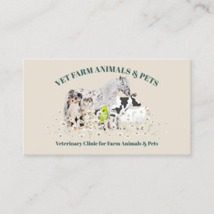 Cartão De Visita Santuário de Animais de Fazenda