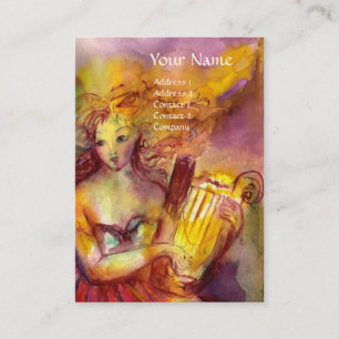 CARTÃO DE VISITA SAPHO, DANÇA, MÚSICA E POESIA,