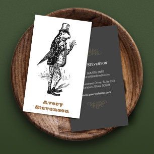 Cartão De Visita Sapo de Cavalaria de Vintage de Hipster exclusivo