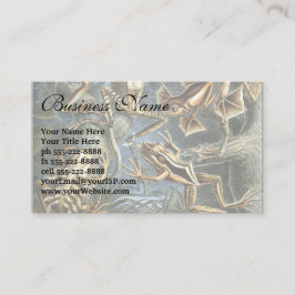 Cartão De Visita Sapos e Rãs Vultuosos Batrachia por Ernst Haeckel